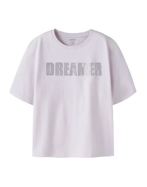 NAME IT Name It - Dreamer Rhinestone Shirt - Light Lavender