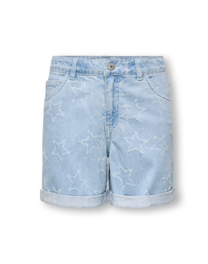 ONLY GIRLS ONLY - Damaged Star Short - Blue