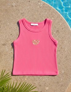  You and Me Tank Top - Happy Pink
