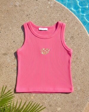  You and Me Tank Top - Happy Pink