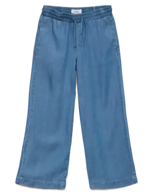 VERO MODA GIRLS Vero Moda - Bree Long Loose Pants - Medium Blue Denim