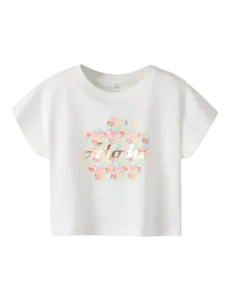 NAME IT Name It - Helen Aloha Flower Shirt - White