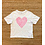 NAME IT Name It - Fahiraz Heart Shirt - White/Zebra Pink