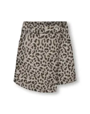 ONLY GIRLS ONLY - Anlie-Naomi Leopard Skort - Beige/Brown