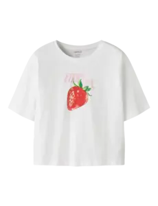 NAME IT Name It - Farinaz StrawBerry Cool Shirt - White