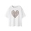 NAME IT Name It - Fahiraz Heart Shirt - White/Leopard Brown