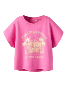 NAME IT Name It - Vilma Paradise Found at the Beach Shirt - Pink