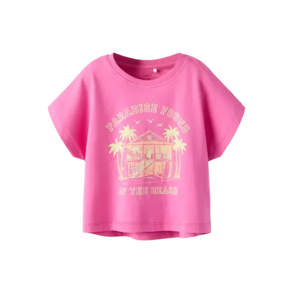 NAME IT Name It - Vilma Paradise Found at the Beach Shirt - Pink