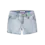 NAME IT Name It - Bella Reg Star Denim Short - Light Blue Bleached