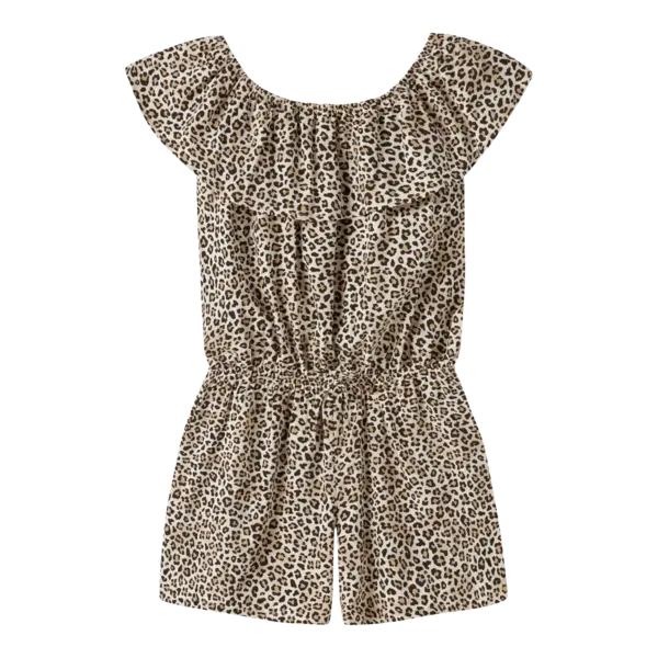 Name It - Vinaya Print Playsuit - Leopard Beige