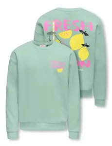 ONLY GIRLS Only - Canasta Fresh Lemon Foam Sweater - Aqua Mint