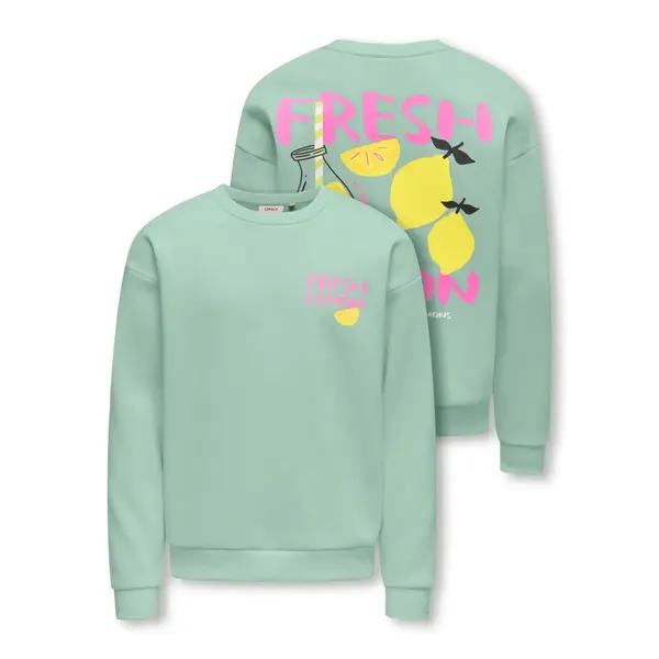 ONLY GIRLS Only - Canasta Fresh Lemon Foam Sweater - Aqua Mint