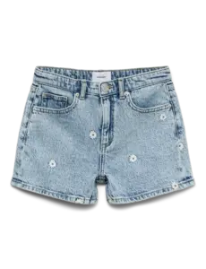 VERO MODA GIRLS Vero Moda - Tess Tiny Flower Short  - Light Blue Denim