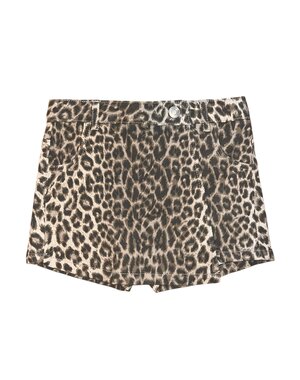 ONLY GIRLS ONLY - Anlie-Naomi Leopard Skort - Beige/Brown