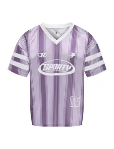 ONLY GIRLS ONLY - Lula Sporty Striped Shirt - Purple/Lila