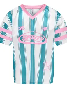 ONLY GIRLS ONLY - Lula Sporty Striped Shirt - Ocean/White