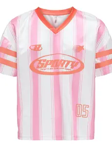 ONLY GIRLS ONLY - Lula Sporty Striped Shirt - Pink/White