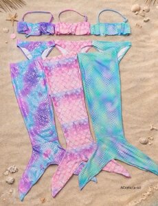  Mermaid Bikini Set & Tail - Minty Green