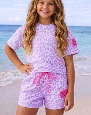  Leopard Label Set - Lila