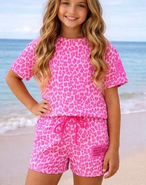  Leopard Label Set - Pink