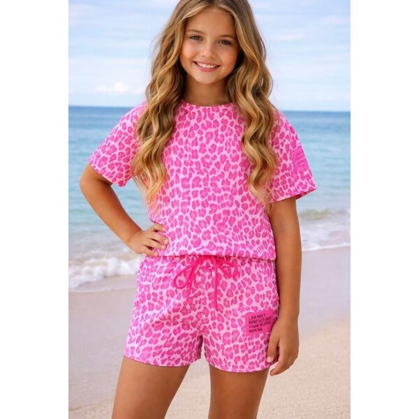 Leopard Label Set - Pink