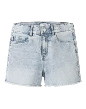 NAME IT Name It - Rose HW Denim Short - Light Blue Bleached
