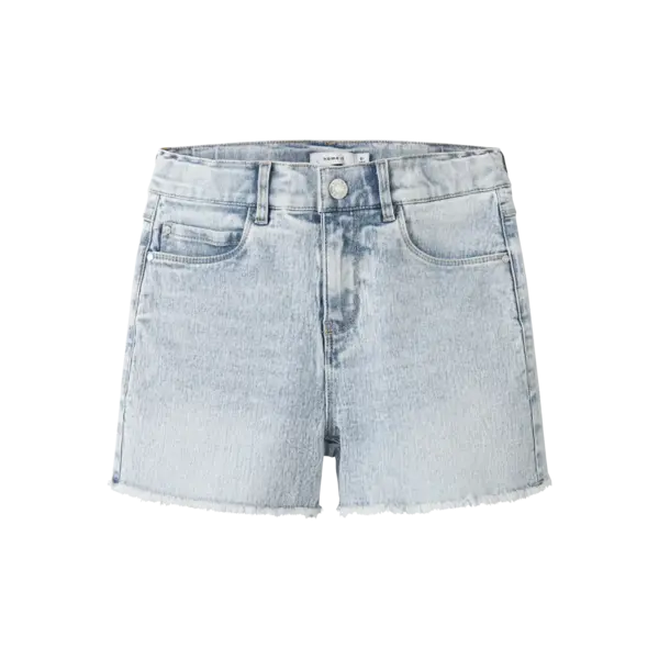 NAME IT Name It - Rose HW Denim Short - Light Blue Bleached