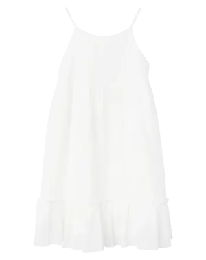 NAME IT Name It - Fimia with Beautiful Back Dress - White