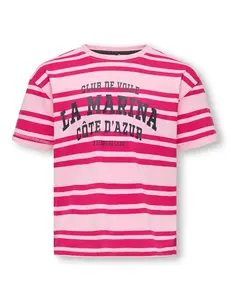 ONLY GIRLS ONLY - Oliviana Côte d'Azur Striped Shirt - Pink/Light Pink