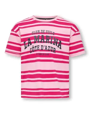 ONLY GIRLS ONLY - Oliviana Côte d'Azur Striped Shirt - Pink/Light Pink