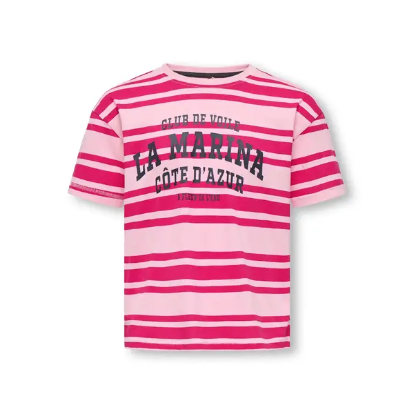 ONLY GIRLS ONLY - Oliviana Côte d'Azur Striped Shirt - Pink/Light Pink