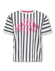ONLY GIRLS ONLY - Oliviana Côte d'Azur Striped Shirt - Dark Blue/White