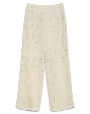 VERO MODA GIRLS Vero Moda - Maya Wide Lace Pants - Beige