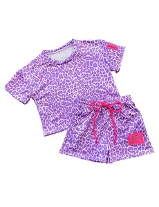  Leopard Label Set - Lila