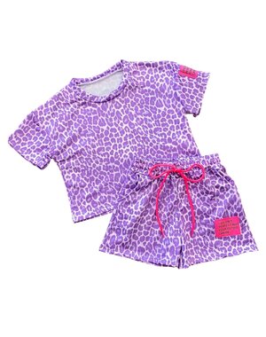  Leopard Label Set - Lila