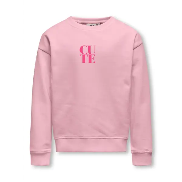 ONLY GIRLS Only - Ditte Cute Printed Sweater - Light Pink/Pink