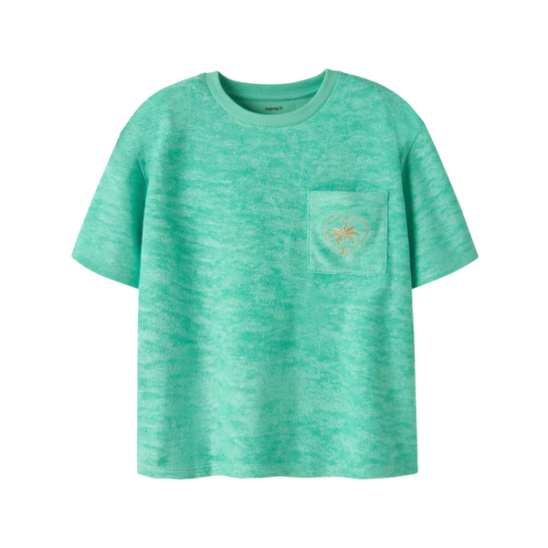 NAME IT Name It - Helgi Palm Shirt - Minty Green