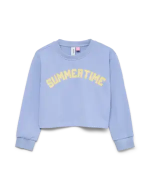 VERO MODA GIRLS Vero Moda - Linsey Summertime Short Sweat Sweater - Blue