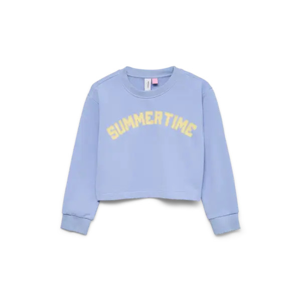 VERO MODA GIRLS Vero Moda - Linsey Summertime Short Sweat Sweater - Blue