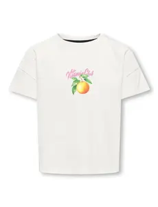 ONLY GIRLS ONLY - Mellie Orange Vitamin Club Shirt - White