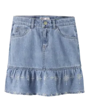 NAME IT Name It - Hallie Beautiful Denim Skirt - Light Blue Denim