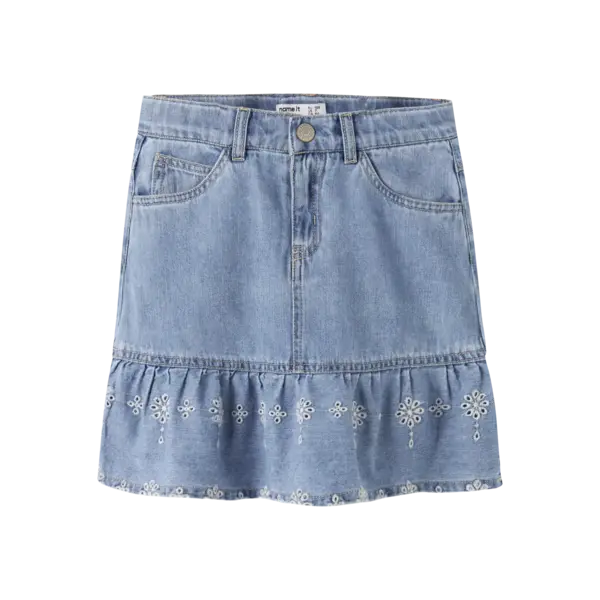 NAME IT Name It - Hallie Beautiful Denim Skirt - Light Blue Denim