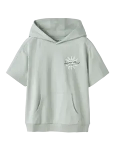 NAME IT Name It - Huko Hoodie Sweat Shirt - Light Mint Green