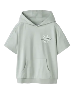 NAME IT Name It - Huko Hoodie Sweat Shirt - Light Mint Green