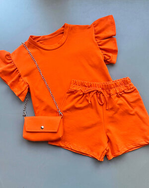  Lovely Summer Set & Bag - Orange