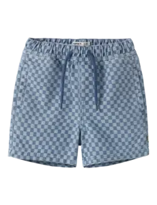 NAME IT Name It - Ben Denim Cubes Jog Short - Medium Blue Denim