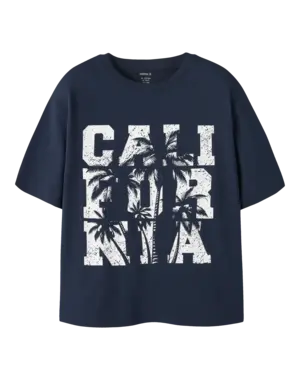 NAME IT Name It - Huger California Rlx Shirt - Navy Blue