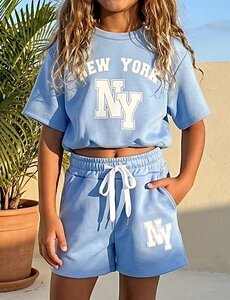  New York Crop Set - Light Blue