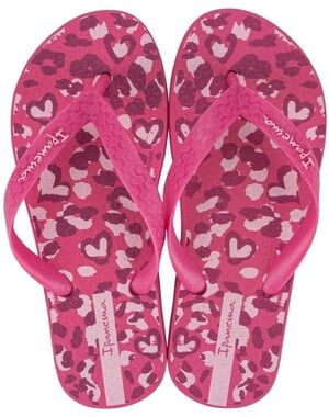 Ipanema Ipanema - Temas Leopard Heart Flip Flop - Fuchsia/Pink
