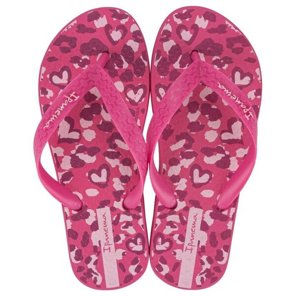 Ipanema Ipanema - Temas Leopard Heart Flip Flop - Fuchsia/Pink
